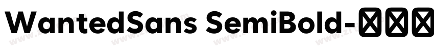 WantedSans SemiBold字体转换